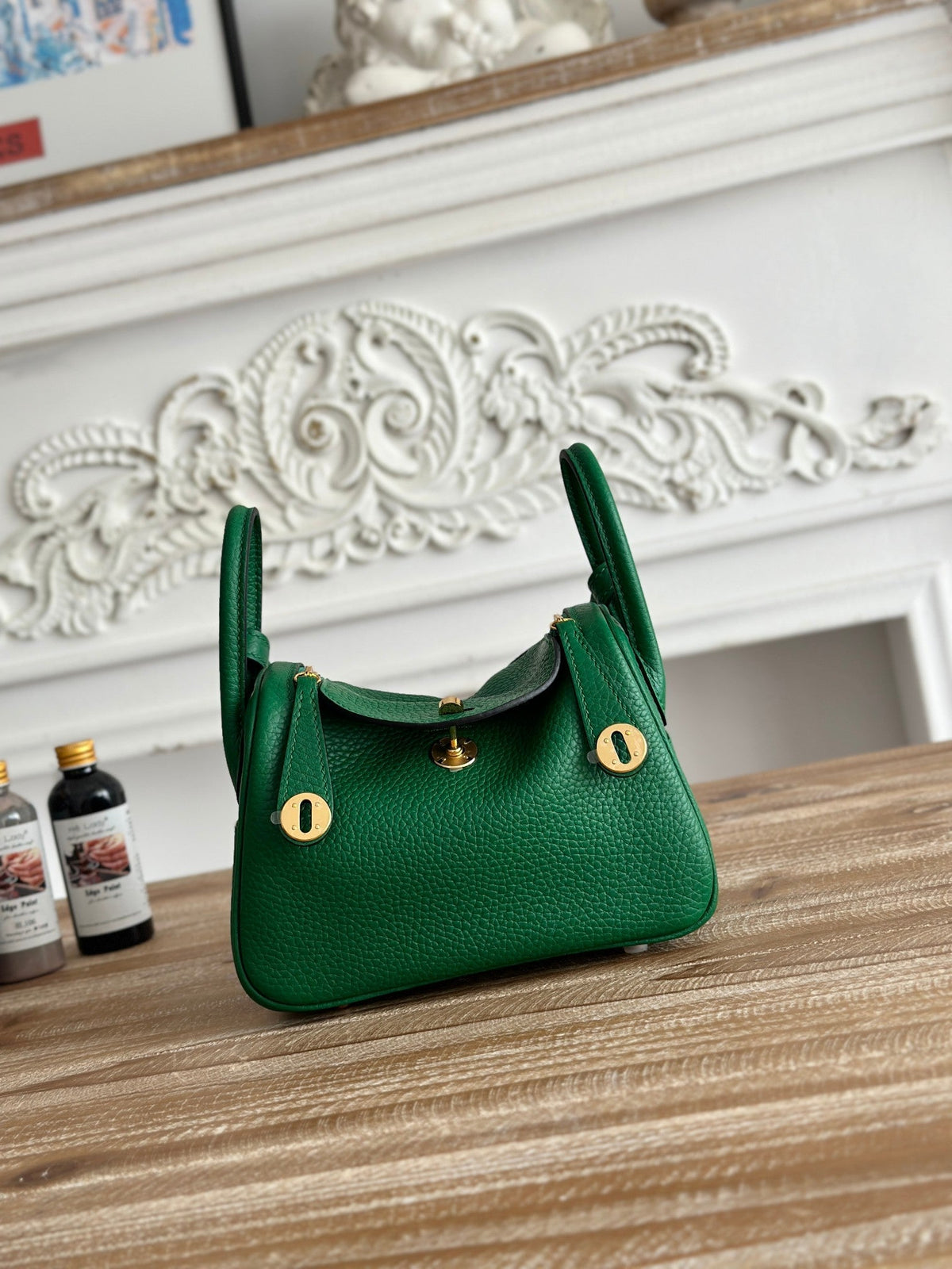 High-end Hermes 2026 Lindy Bag 19cm Togo Leather 2