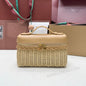 Loro Piana 2026 Extra Pocket L19 East-West Wicker Bag Canvas Calfskin