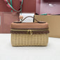 Loro Piana 2026 Extra Pocket L19 East-West Wicker Bag Canvas Calfskin