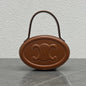 Celine 2026 Oval Minaudiere Cuir Triomphe Bag 14.5 Brown Leather