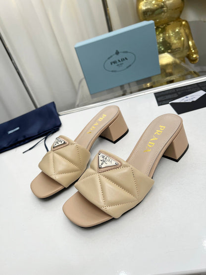 PRA EMBROIDERED SANDALS 45 BEIGE LAMBSKIN
