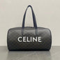 Celine 2026 Voyage Bag 45cm Black White Canvas Leather