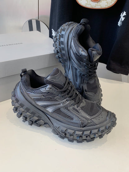 CHUNKY SNEAKERS IN BLACK POLYURETHANE, POLYESTER AND NYLON