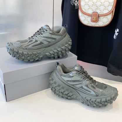 CHUNKY SNEAKERS IN MANTLE GRAY POLYURETHANE, POLYESTER AND NYLON