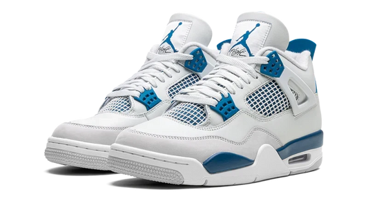 Nike Air Jordan 4 Military Blue White Suede