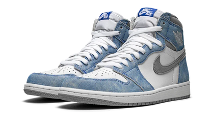 Nike Air Jordan 1 White Blue Suede Leather