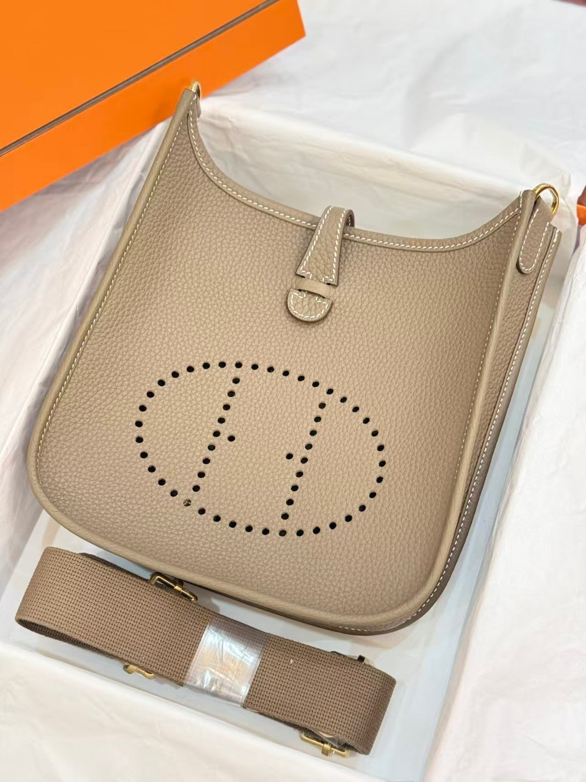 Hermes Mini Evelyne 23cm Togo Leather