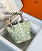 Hermes 2026 Picotin Lock Micro "Lucky Daisy" Bag Swift Leather