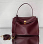 Balenciaga 2026 Rodeo Bag 29 Burgundy Calfskin Gold Hardware
