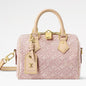 Louis Vuitton 2026 Speedy Bandoulière 20cm Pink Beige Jacquard