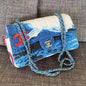 Chanel 2026 Surf Bag 25cm Blue White Canvas