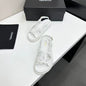 Chanel 2026 Double C Sandal Suede Lambskin