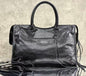 Balenciaga 2026 Le City Large Bag 46cm Black Crinkled Leather