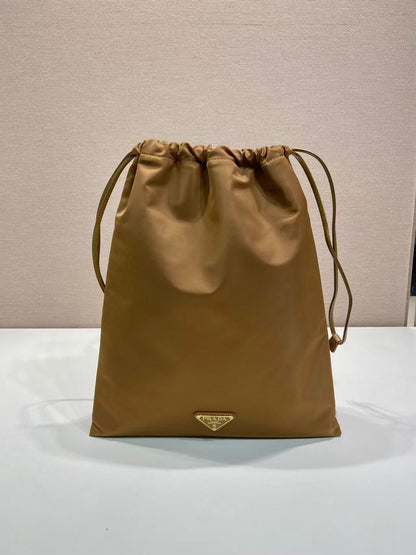 Prada 2026 Wish Drawstring Bag 35cm Re-Nylon