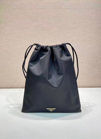 Prada 2026 Wish Drawstring Bag 35cm Re-Nylon
