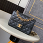 Chanel 2026 Quilted Bag 22cm Black Grained Calfskin