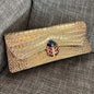 Chanel 2026 Scarab Envelope Clutch 30cm Embossed Patent Calfskin