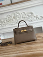 High-end Hermes 2026 Mini Kelly II 19cm Bag Epsom Leather 4