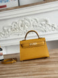 High-end Hermes 2026 Mini Kelly II 19cm Bag Epsom Leather 1
