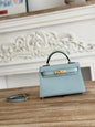 High-end Hermes 2026 Mini Kelly II 19cm Bag Epsom Leather 2