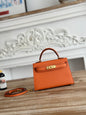 High-end Hermes 2026 Mini Kelly II 19cm Bag Epsom Leather 1