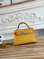 High-end Hermes 2026 Mini Kelly II 19cm Bag Epsom Leather 1
