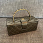 Chanel 2026 Vintage Large Rectangular Box Vanity Case 22cm Patent Calfskin