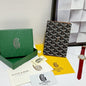 Goyard 2026 Grenelle Passport Cover 14cm Canvas Cowhide