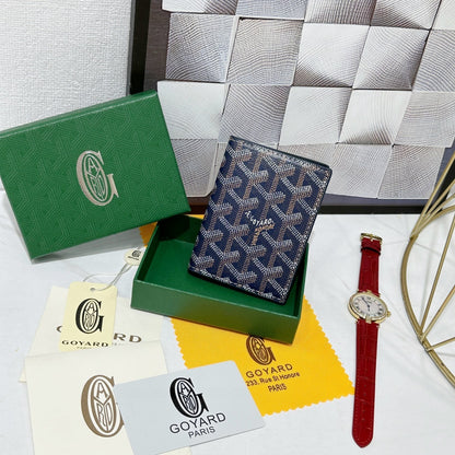 Goyard 2026 Saint-Marc Card Holder 10.7cm Cowhide Canvas 138404