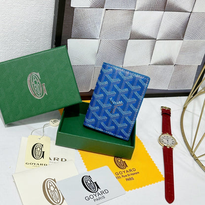 Goyard 2026 Saint-Marc Card Holder 10.7cm Cowhide Canvas 138404