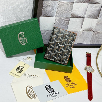 Goyard 2026 Saint-Marc Card Holder 10.7cm Cowhide Canvas 138404