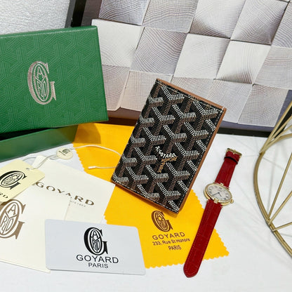 Goyard 2026 Saint-Pierre Card Wallet 11cm Cowhide Canvas 138416