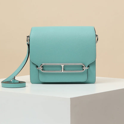 High-end Hermes 2026 Mini Roulis 18cm Evercolor Leather