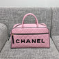 Chanel 2026 Bowling Boston Travel Bag 46cm Lambskin