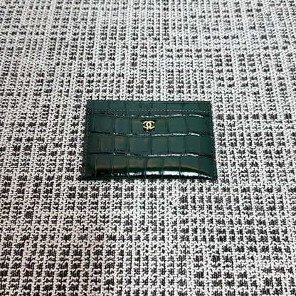 Chanel 2026 Wallet Multicolors Crocodile Embossed Leather