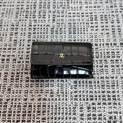 Chanel 2026 Wallet Multicolors Crocodile Embossed Leather