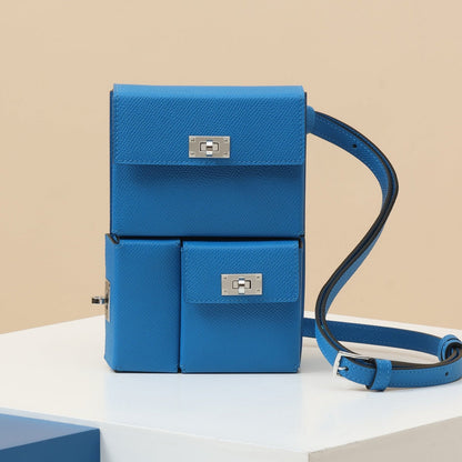 High-end Hermes 2026 Kelly Multipocket To Go Clutch 17.5cm Epsom Leather