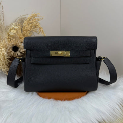 High-end Hermes 2026 Kelly Messenger 25cm Bag Togo Leather