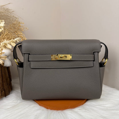 High-end Hermes 2026 Kelly Messenger 25cm Bag Togo Leather