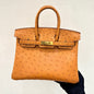 High-end Hermes 2026 Birkin 25cm Ostrich Leather