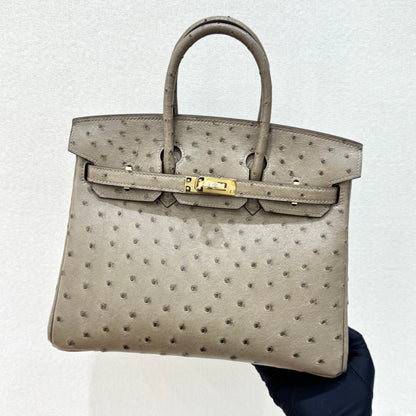 High-end Hermes 2026 Birkin 25cm Ostrich Leather