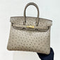 High-end Hermes 2026 Birkin 25cm Ostrich Leather