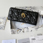 Dior 2026 Freesia Wallet and Card Holder Lambskin 156789