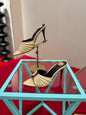 YSL 2026 Mule Sandal Calfskin With Gold Logo 925308