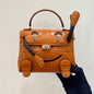 High-end Hermes 2026 Kelly Doll Picto Bag 16cm Crocodile Leather