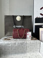 Chanel 2026 Crocodile Embossed Bowling Bag 18.5cm Leather