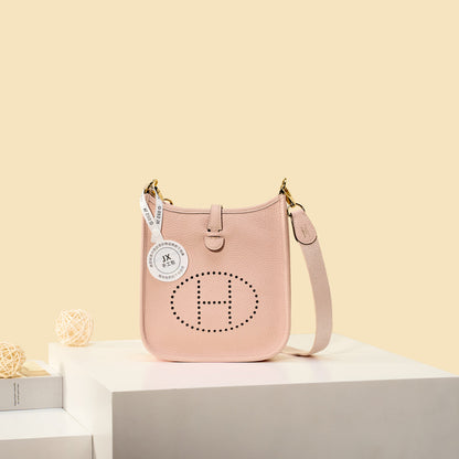 High-end Hermes 2026 Evelyne Bag 17cm Taurillon Clemence Leather 1