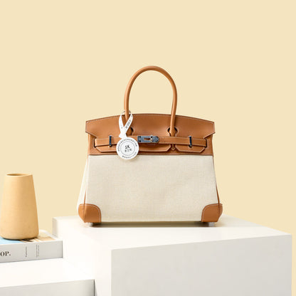 High-end Hermes 2026 Birkin 30cm Bag Canvas/Swift Leather
