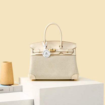 High-end Hermes 2026 Birkin 30cm Bag Canvas/Swift Leather