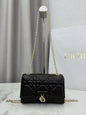 Dior 2026 Chain Bag 21cm Fabric Lambskin